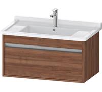 Duravit Ketho mueble bajo lavabo suspendido, 800x410x455 mm, 1 cajón, para Starck 3 030480, KT666407979, Color: Nogal natural decorado