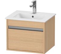 Duravit Ketho mueble bajo lavabo suspendido, Compact, 500x410x412 mm, 1 cajón, para ME by Starck 233653, KT640403030, Color: Decoración roble natural