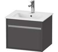 Duravit Ketho mueble bajo lavabo suspendido, Compact, 500x410x412 mm, 1 cajón, para ME by Starck 233653, KT640404949, Color: Grafito Mate Decoración