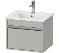 Duravit Ketho mueble bajo lavabo suspendido, Compact, 500x410x412 mm, 1 cajón, para ME by Starck 233653, KT640400707, Color: Decoración gris hormigón mate