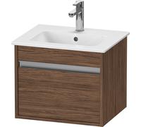Duravit Ketho mueble bajo lavabo suspendido, Compact, 500x410x412 mm, 1 cajón, para ME by Starck 233653, KT640402121, Color: Decoración nogal oscuro