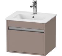 Duravit Ketho mueble bajo lavabo suspendido, Compact, 500x410x412 mm, 1 cajón, para ME by Starck 233653, KT640404343, Color: Decoración Basalto Mate