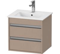 Duravit Ketho mueble bajo lavabo suspendido, Compact, 500x480x412 mm, 2 cajones, para ME by Starck 233653, KT644407575, Color: Decoración de lino