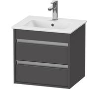 Duravit Ketho mueble bajo lavabo suspendido, Compact, 500x480x412 mm, 2 cajones, para ME by Starck 233653, KT644404949, Color: Grafito Mate Decoración