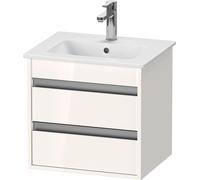 Duravit Ketho mueble bajo lavabo suspendido, Compact, 500x480x412 mm, 2 cajones, para ME by Starck 233653, KT644402222, Color: Decoración blanca de alto brillo