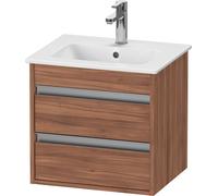 Duravit Ketho mueble bajo lavabo suspendido, Compact, 500x480x412 mm, 2 cajones, para ME by Starck 233653, KT644407979, Color: Nogal natural decorado