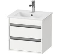Duravit Ketho mueble bajo lavabo suspendido, Compact, 500x480x412 mm, 2 cajones, para ME by Starck 233653, KT644401818, Color: Blanco Mate Decoración