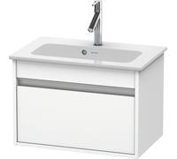 Duravit Ketho mueble bajo lavabo suspendido, Compact, 600x410x385 mm, 1 cajón, para ME by Starck 234263, KT642201818, Color: Blanco Mate Decoración