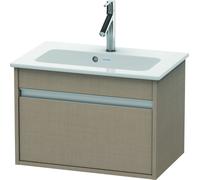 Duravit Ketho mueble bajo lavabo suspendido, Compact, 600x410x385 mm, 1 cajón, para ME by Starck 234263, KT642207575, Color: Decoración de lino