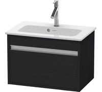 Duravit Ketho mueble bajo lavabo suspendido, Compact, 600x410x385 mm, 1 cajón, para ME by Starck 234263, KT642201616, Color: Decoración roble negro