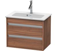 Duravit Ketho mueble bajo lavabo suspendido, Compact, 600x480x385 mm, 2 cajones, para ME by Starck 234263, KT645207979, Color: Nogal natural decorado