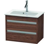 Duravit Ketho mueble bajo lavabo suspendido, Compact, 600x480x385 mm, 2 cajones, para ME by Starck 234263, KT645202121, Color: Decoración nogal oscuro