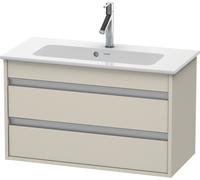 Duravit Ketho mueble bajo lavabo suspendido, Compact, 800x480x385 mm, 2 cajones, para ME by Starck 234283, KT645309191, Color: Decoración mate gris topo
