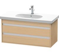 Duravit Ketho mueble bajo para lavabo, 1000x480x455 mm, 2 cajones, para D-Code, KT664803030, Color: Decoración roble natural