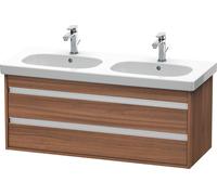 Duravit Ketho mueble bajo para lavabo, 1150x480x455 mm, 2 cajones, para D-Code, KT664907979, Color: Nogal natural decorado