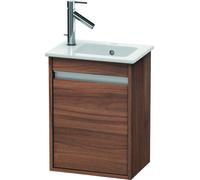 Duravit Ketho mueble bajo para lavabo, 400x550x285 mm, 1 puerta, tope a la derecha, para ME by Starck 072343, KT6417R7979, Color: Nogal natural decorado