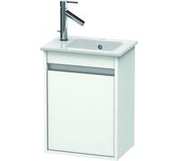Duravit Ketho mueble bajo para lavabo, 400x550x285 mm, 1 puerta, tope a la derecha, para ME by Starck 072343, KT6417R1818, Color: Blanco Mate Decoración