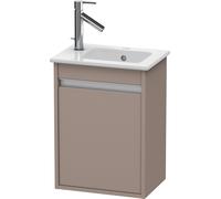 Duravit Ketho mueble bajo para lavabo, 400x550x285 mm, 1 puerta, tope a la derecha, para ME by Starck 072343, KT6417R4343, Color: Decoración Basalto Mate