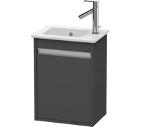 Duravit Ketho mueble bajo para lavabo, 400x550x285 mm, 1 puerta, tope izquierdo, para ME by Starck 072343, KT6417L4949, Color: Grafito Mate Decoración