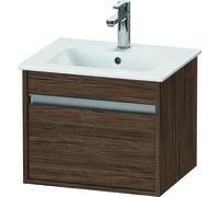 Duravit Ketho mueble de baño de pared Compact 6404, 1 cajón, 500mm, para ME by Starck 233653, KT640402121, Color: Nogal Oscuro