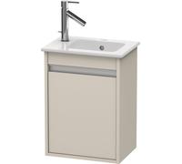 Duravit Ketho Mueble de lavabo de pared 6417R, 1 puerta, con bisagra a la derecha, 400mm, para ME by Starck 072343, KT6417R9191, Color: Topo mate