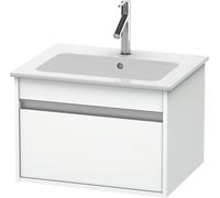 Duravit Ketho Neceser de pared 6418, 1 cajón, 600mm, para ME by Starck 233663, KT641802121, Color: Nogal Oscuro