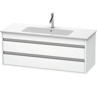 Duravit Ketho Neceser de pared 6431, 2 cajones, incl. hueco para sifón y delantal, 1200mm, para ME by Starck 233612, KT643107575, Color: lino