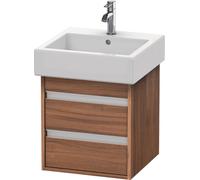 Duravit Ketho Neceser de pared 6635, 2 cajones, 450mm, para Vero, KT663507979, Color: Nogal natural decorado