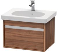 Duravit Ketho tocador de pared 6670, 1 cajón, 600mm, para el código D., KT667007979, Color: Nogal natural decorado