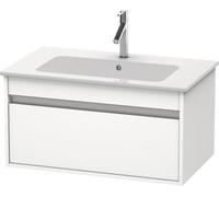 Duravit Ketho Unidad de lavabo de pared 6419, 1 extraíble, 800mm, para ME by Starck 233683, KT641901818, Color: Blanco Mate Decoración