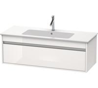 Duravit Ketho Unidad de lavabo de pared 6421, 1 extraíble, 1200mm, para ME by Starck 233612, KT642102222, Color: Decoración blanca de alto brillo