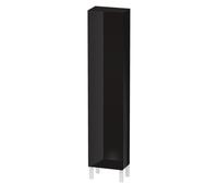 Duravit L-Cube armario alto, 1 puerta, apertura a la derecha, 400x243x1760mm, LC1170R4040, Color: Laca negra de alto brillo