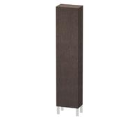 Duravit L-Cube armario alto, 1 puerta, apertura a la derecha, 400x243x1760mm, LC1170R7272, Color: roble oscuro cepillado chapa de madera auténtica