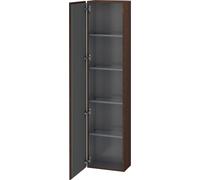 Duravit L-Cube armario alto, 1 puerta, apertura a la izquierda, 400x243x1760mm, LC1170L6969, Color: Nogal cepillado Chapa de madera auténtica