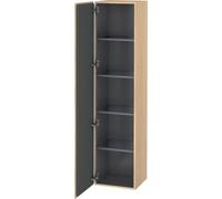 Duravit L-Cube armario alto, 1 puerta, apertura a la izquierda, 400x363x1760mm, LC1180L7171, Color: Roble mediterráneo Chapa de madera auténtica