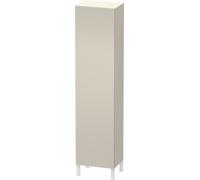 Duravit L-Cube Armario alto individual 1 puerta, 3 baldas de cristal, 1 balda de madera, tope a la derecha, altura mín. 1321 mm - máx. 2000 mm, anchura mín. 250 mm - máx. 500 mm, profundidad mín. 200