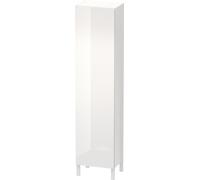 Duravit L-Cube Armario alto individual 1 puerta, 3 baldas de cristal, 1 balda de madera, tope a la derecha, altura mín. 1321 mm - máx. 2000 mm, anchura mín. 250 mm - máx. 500 mm, profundidad mín. 200