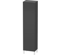Duravit L-Cube Armario alto individual 1 puerta, 3 baldas de cristal, 1 balda de madera, tope izquierdo, altura mín. 1321 mm - máx. 2000 mm, anchura mín. 250 mm - máx. 500 mm, profundidad mín. 200 mm