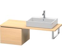 Duravit L-Cube armario bajo para consola, 1 extraíble, 520x400x547mm, LC583207171, Color: Roble mediterráneo Chapa de madera auténtica