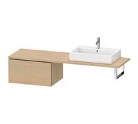 Duravit L-Cube armario bajo para consola, 1 extraíble, 720x400x547mm, LC585407171, Color: Roble mediterráneo Chapa de madera auténtica