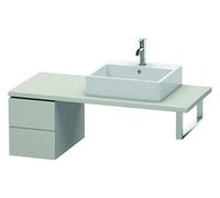 Duravit L-Cube armario bajo para consola, 2 cajones, 320x400x547mm, LC583500707, Color: DecoraciÃ³n gris hormigÃ³n mate