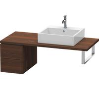 Duravit L-Cube armario bajo para consola, 2 cajones, 320x400x547mm, LC583506969, Color: Nogal cepillado Chapa de madera auténtica