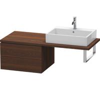 Duravit L-Cube armario bajo para consola, 2 cajones, 620x400x547mm, LC583806969, Color: Nogal cepillado Chapa de madera auténtica