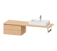 Duravit L-Cube armario bajo para consola, 2 cajones, 720x400x547mm, LC585903030, Color: Decoración roble natural