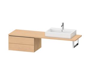 Duravit L-Cube armario bajo para consola, 2 cajones, 720x400x547mm, LC585903030, Color: Decoración roble natural