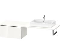 Duravit L-Cube Armario base para anchura de consola 820mm, profundidad 547mm, 1 extraíble, LC585406969, Color: Nogal cepillado Chapa de madera auténtica