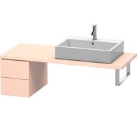 Duravit L-Cube Armario base para consola, ancho 320mm, profundidad 547mm, 2 cajones, LC583502020, Color: Albaricoque Perla seda laca mate