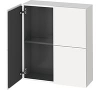 Duravit L-Cube armarios de media altura, 2 puertas, 700x243x800mm, LC116708484, Color: Decoración blanco supermate