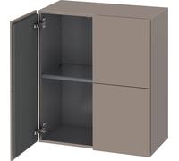 Duravit L-Cube armario 70x36.3x80 cm suspendido, lateral gris LC117704343