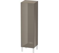 Duravit L-Cube armarios de media altura individuales, 1 puerta, apertura a la derecha, dimensiones variables, 250-500x200-363x901-1320mm, LC1190R8989, Color: Laca de color gris franela de alto brillo